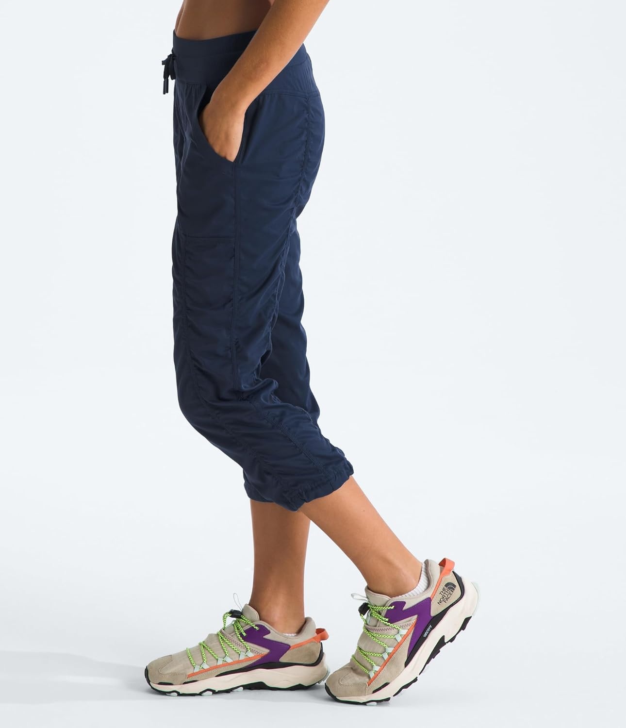 image:imageThe North Face Womens Aphrodite 20 Capri Moisture Wicking Water Repellent Finish UPF 40 ProtectionSummit Navynpf