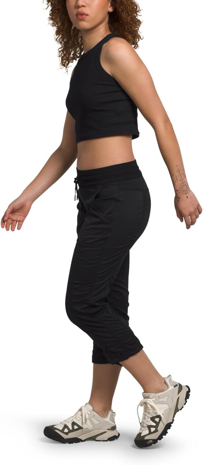 image:imageThe North Face Womens Aphrodite 20 Capri Moisture Wicking Water Repellent Finish UPF 40 ProtectionTnf Blacknpf