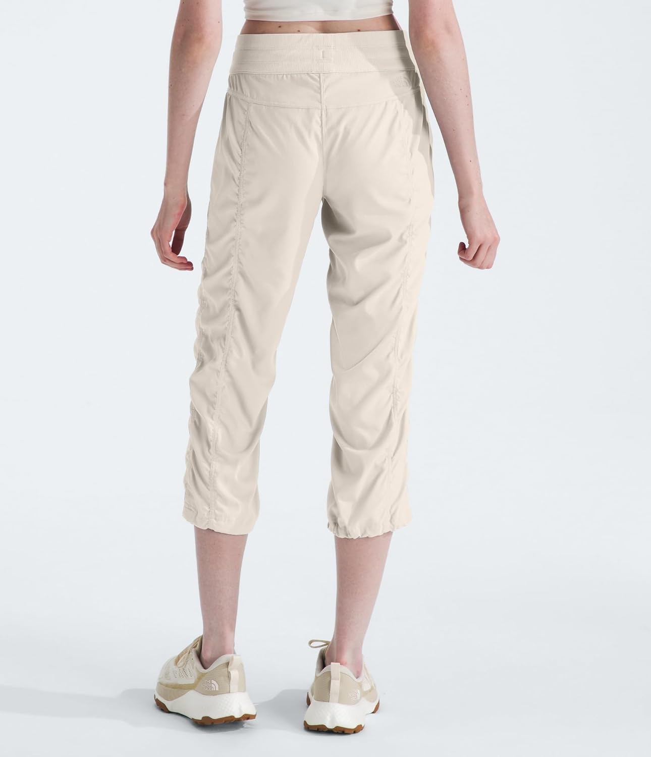 image:imageThe North Face Womens Aphrodite 20 Capri Moisture Wicking Water Repellent Finish UPF 40 ProtectionWhite Dunenpf