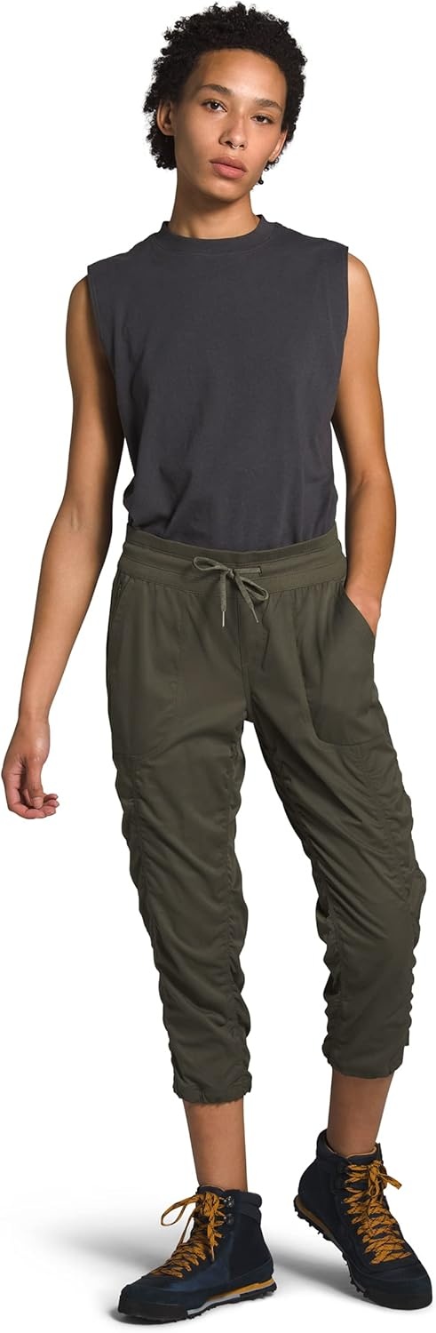 image:imageThe North Face Womens Aphrodite 20 Moisture Wicking Hiking PantsNew Taupe Green