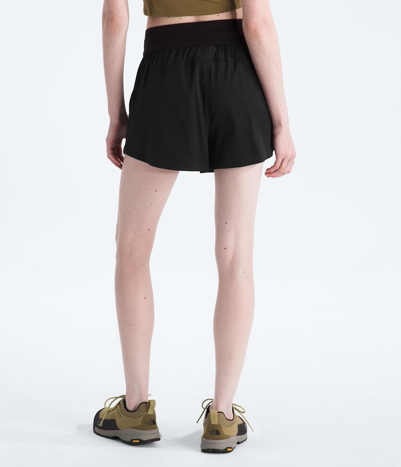 image:imageThe North Face Womens Aphrodite Arise 3 Short Standard amp Plus Size Moisture Wicking Adjustable Elastic WaistbandTnf Black
