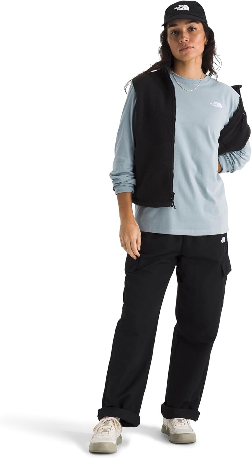 image:imageThe North Face Womens Evolution Simple Dome LongSleeve Tee Classic Logo Graphic Tee Soft Cotton FabricFrost Grey