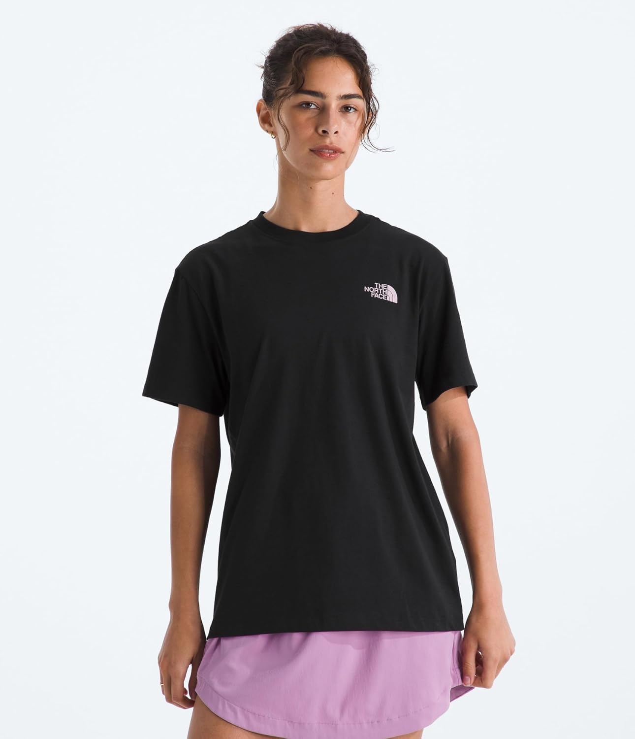 image:imageThe North Face Womens Explore Pin Relaxed Short Sleeve Tee Casual Graphic TShirt Regular Fit Soft Cotton FabricTnf Black
