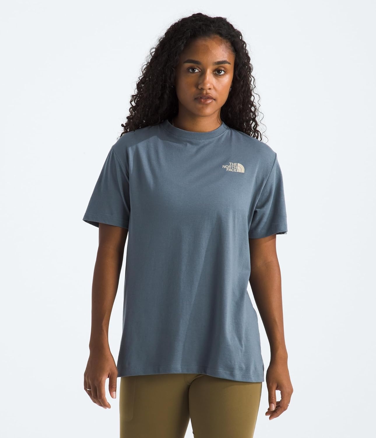 image:imageThe North Face Womens Exploring Since 66 Relaxed Short Sleeve Tee Casual Graphic TShirt Regular Fit Cotton FabricGranite Grey
