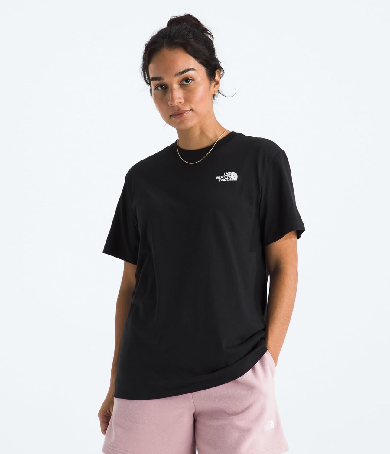 image:imageThe North Face Womens Exploring Since 66 Relaxed Short Sleeve Tee Casual Graphic TShirt Regular Fit Cotton FabricTnf Black