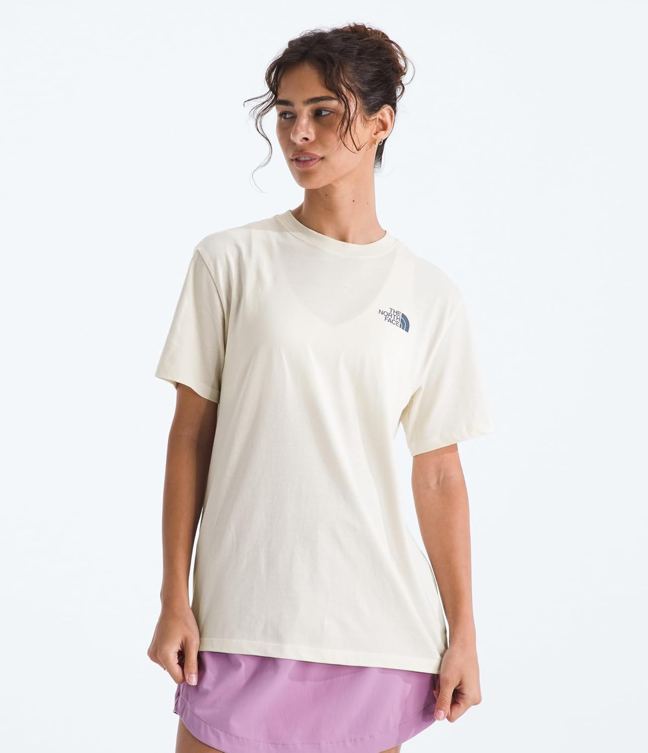 image:imageThe North Face Womens Exploring Since 66 Relaxed Short Sleeve Tee Casual Graphic TShirt Regular Fit Cotton FabricWhite Dune