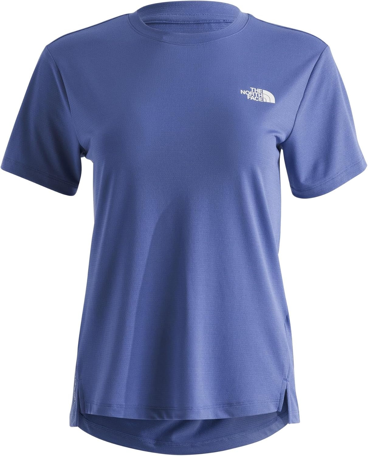 image:imageThe North Face Womens Flex ShortSleeve Tee Moisture Wicking Forward Set Side Seams Split HemHibiscus