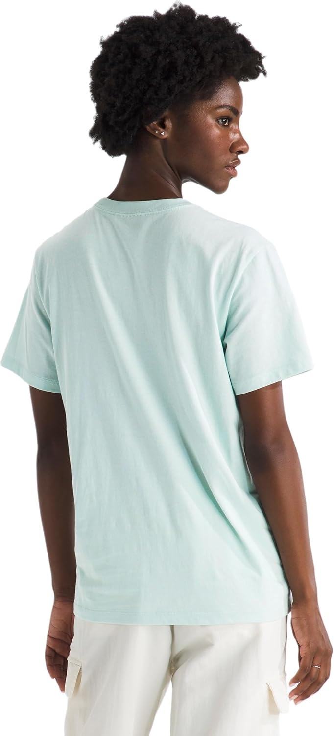 image:imageThe North Face Womens Home Relaxed Short Sleeve Tee Casual Graphic TShirt Regular Fit Soft Cotton FabricOpal Frost