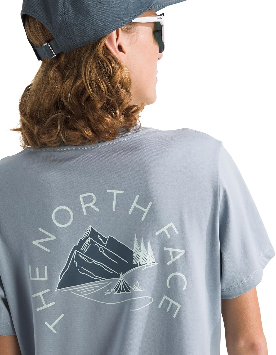 image:imageThe North Face Womens Monte Regular Short Sleeve Graphic Tee Casual Graphic TShirt Regular Fit Soft Cotton BlendFrost Grey