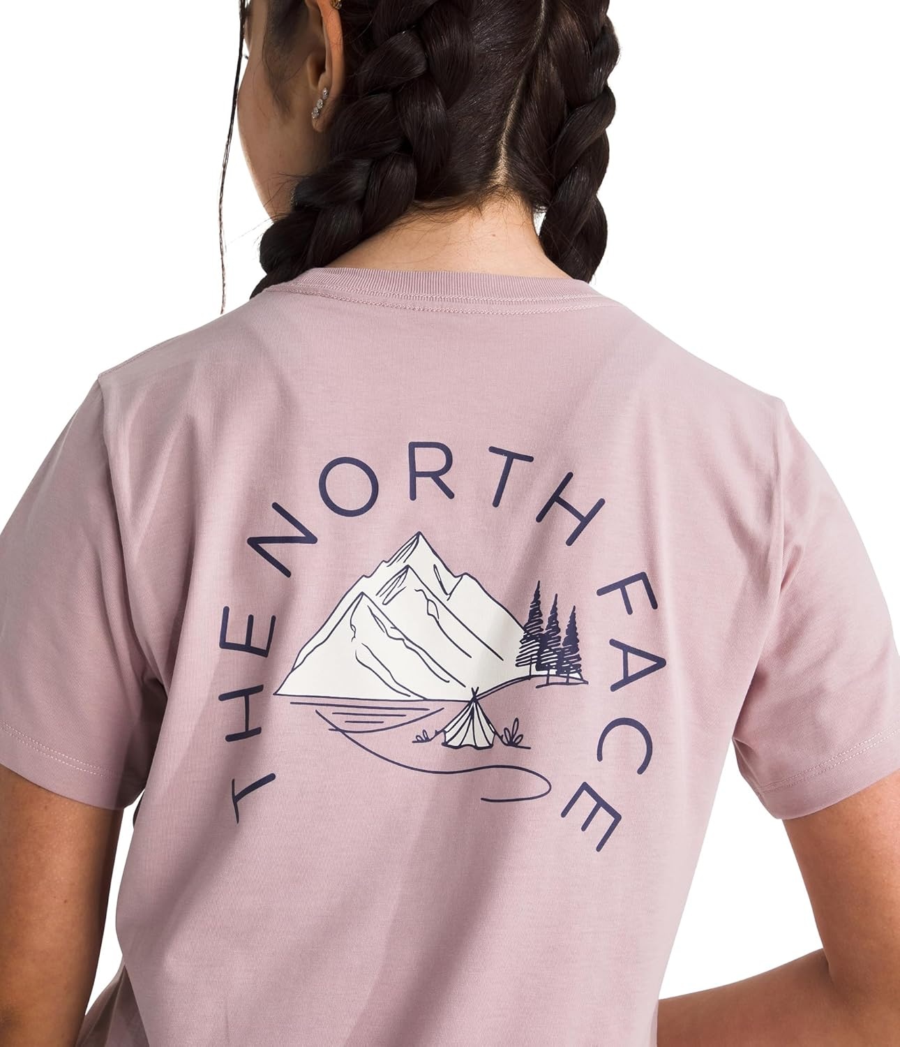 image:imageThe North Face Womens Monte Regular Short Sleeve Graphic Tee Casual Graphic TShirt Regular Fit Soft Cotton BlendMetal Pink