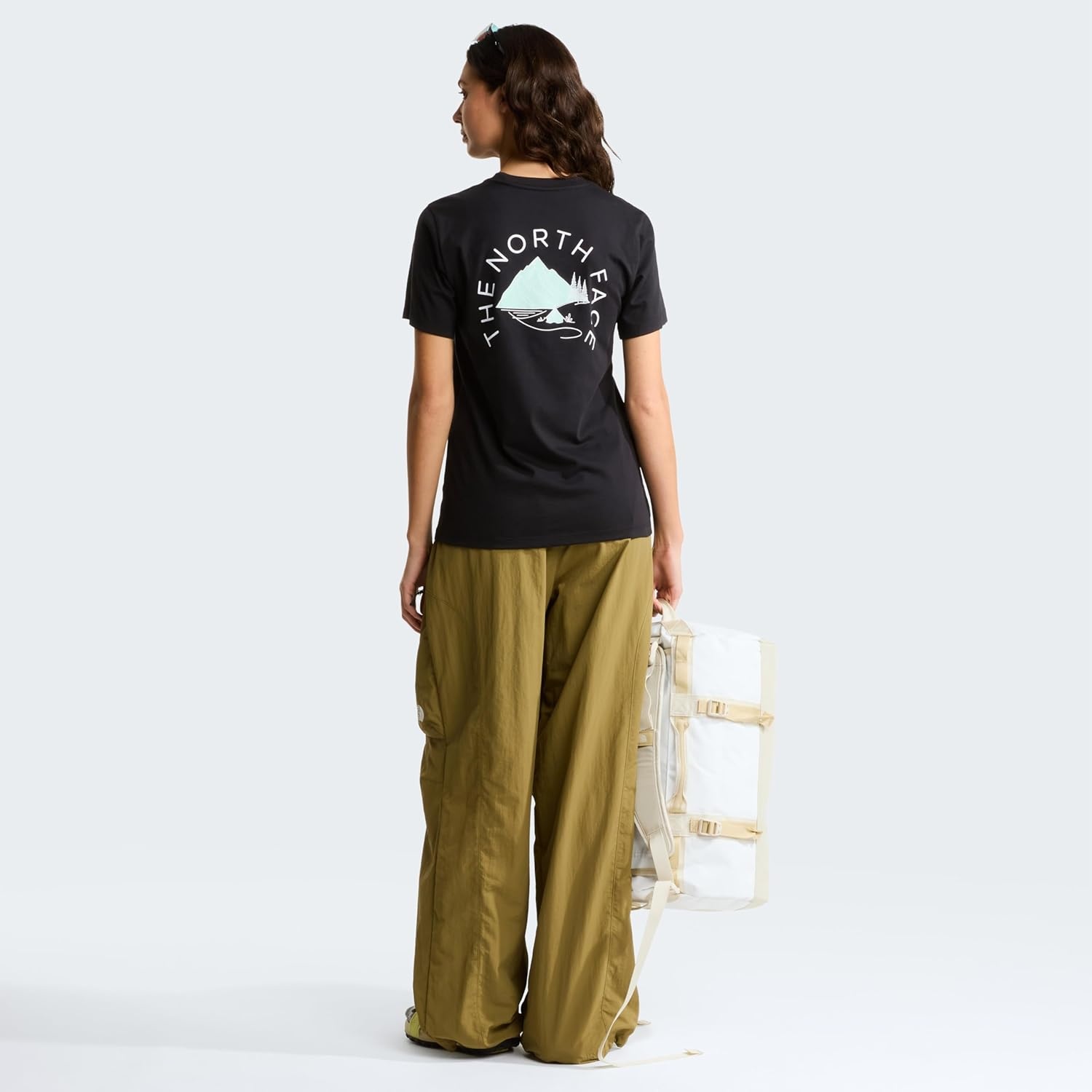 image:imageThe North Face Womens Monte Regular Short Sleeve Graphic Tee Casual Graphic TShirt Regular Fit Soft Cotton BlendTnf Black