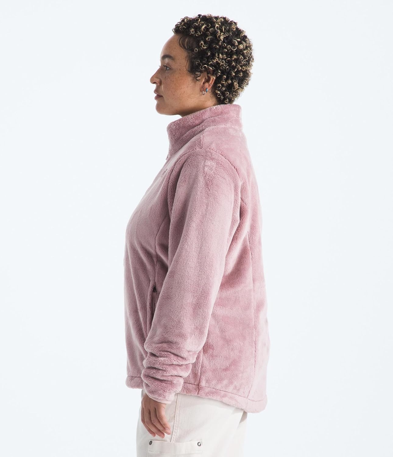 image:imageThe North Face Womens Osito Full Zip Fleece Jacket Standard amp Plus Size Soft Lightweight Fleece Coat Zippered PocketsMetal Pink