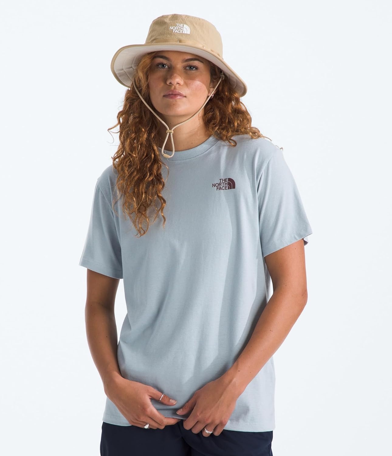 image:imageThe North Face Womens Wildflower Trails ShortSleeve Tee Casual Stylish Graphic TShirt Relaxed Fit Soft Cotton FabricFrost Grey