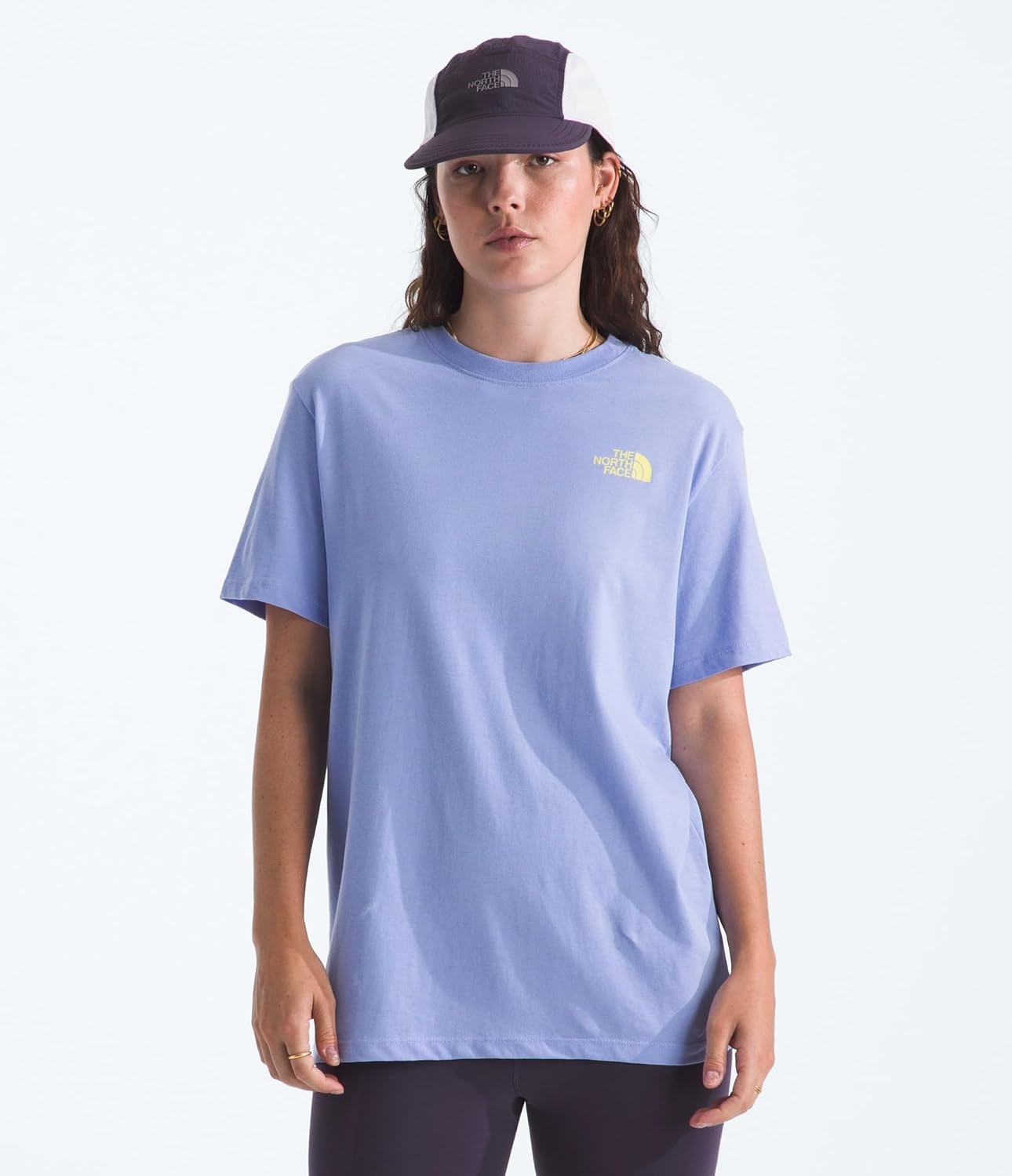 image:imageThe North Face Womens Wildflower Trails ShortSleeve Tee Casual Stylish Graphic TShirt Relaxed Fit Soft Cotton FabricPeriwinkle Glow