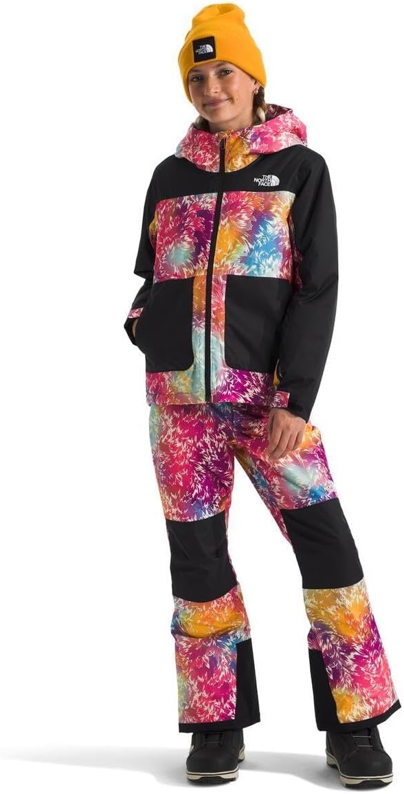 image:imageThe North Face girls Freedom Insulated Jacket Little KidBig KidRadiant Poppy Blowing Wind Print