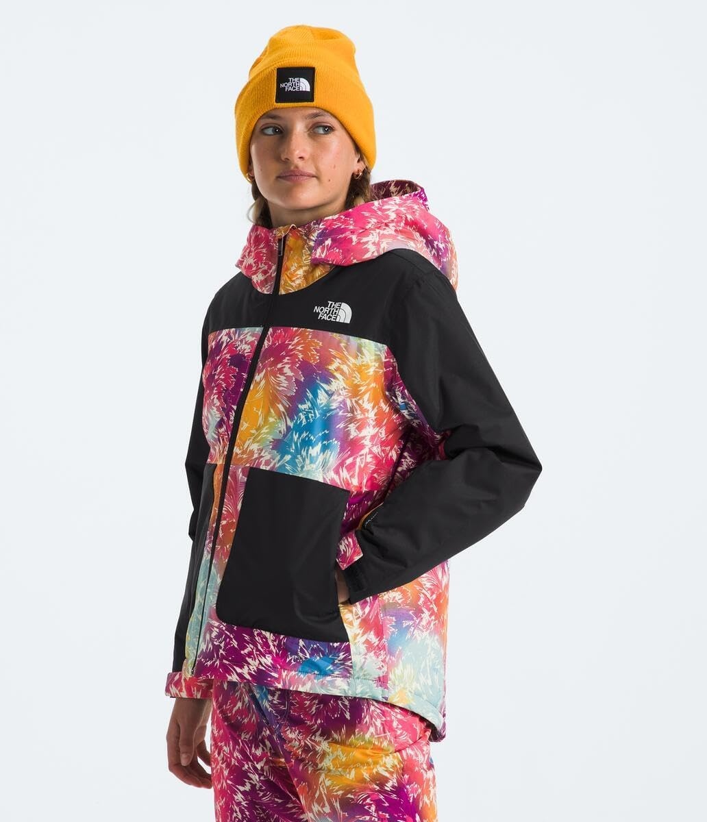 image:imageThe North Face girls Freedom Insulated Jacket Little KidBig KidRadiant Poppy Blowing Wind Print