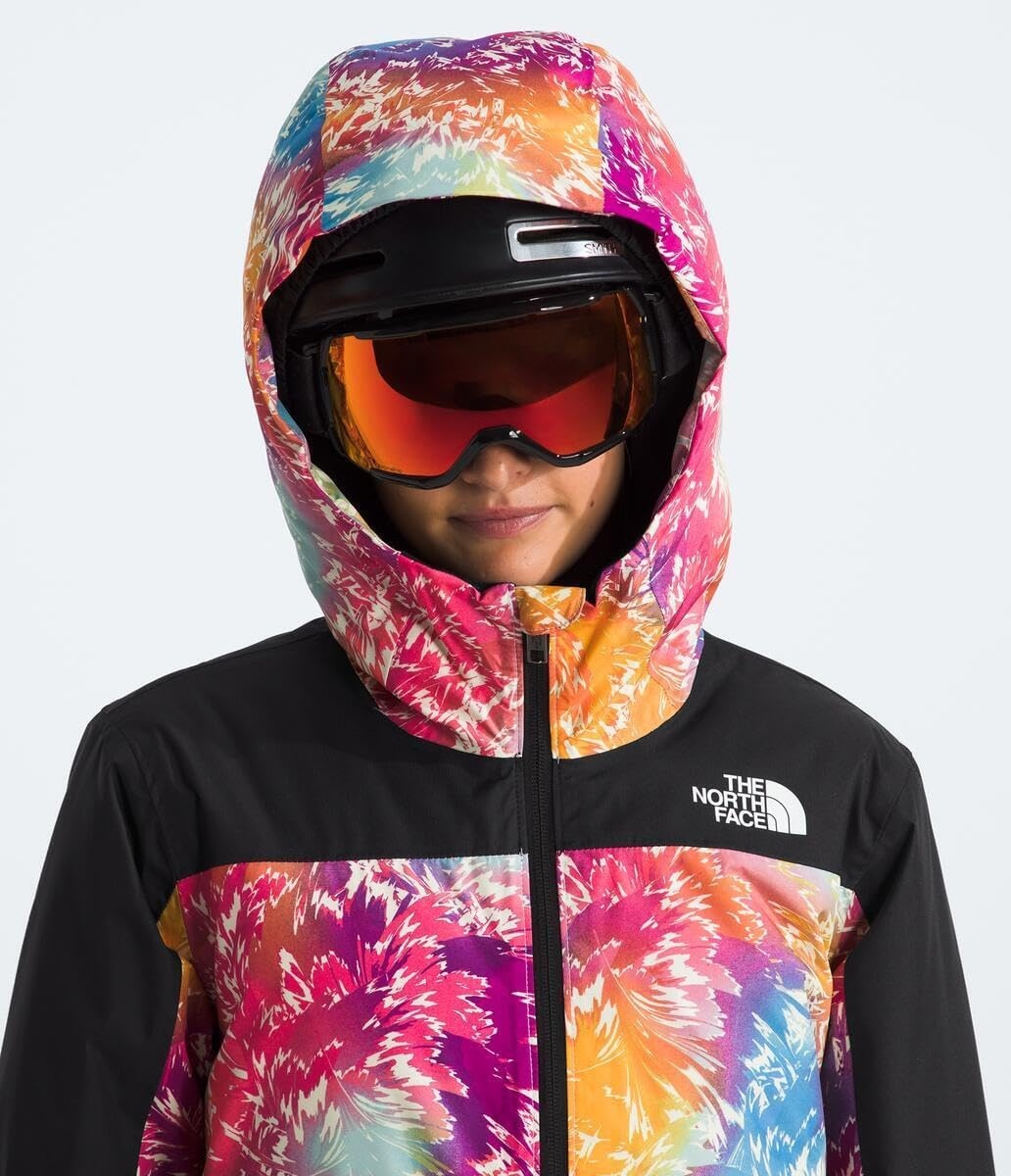 image:imageThe North Face girls Freedom Insulated Jacket Little KidBig KidRadiant Poppy Blowing Wind Print