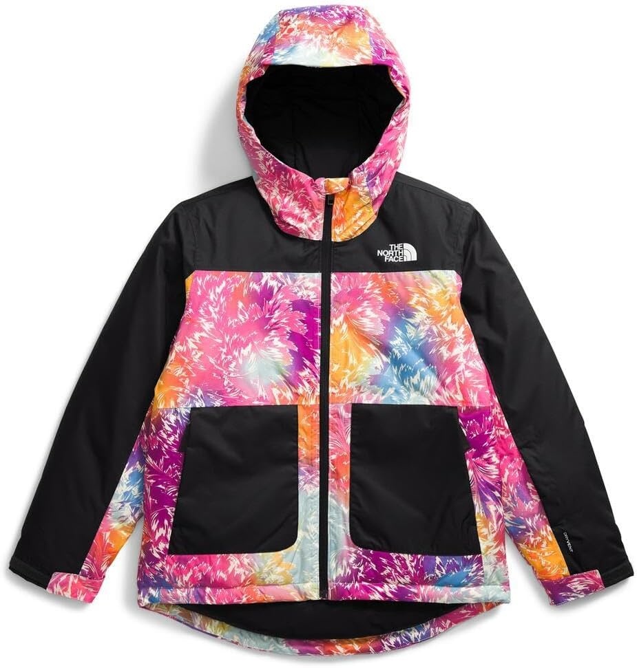 image:imageThe North Face girls Freedom Insulated Jacket Little KidBig KidRadiant Poppy Blowing Wind Print