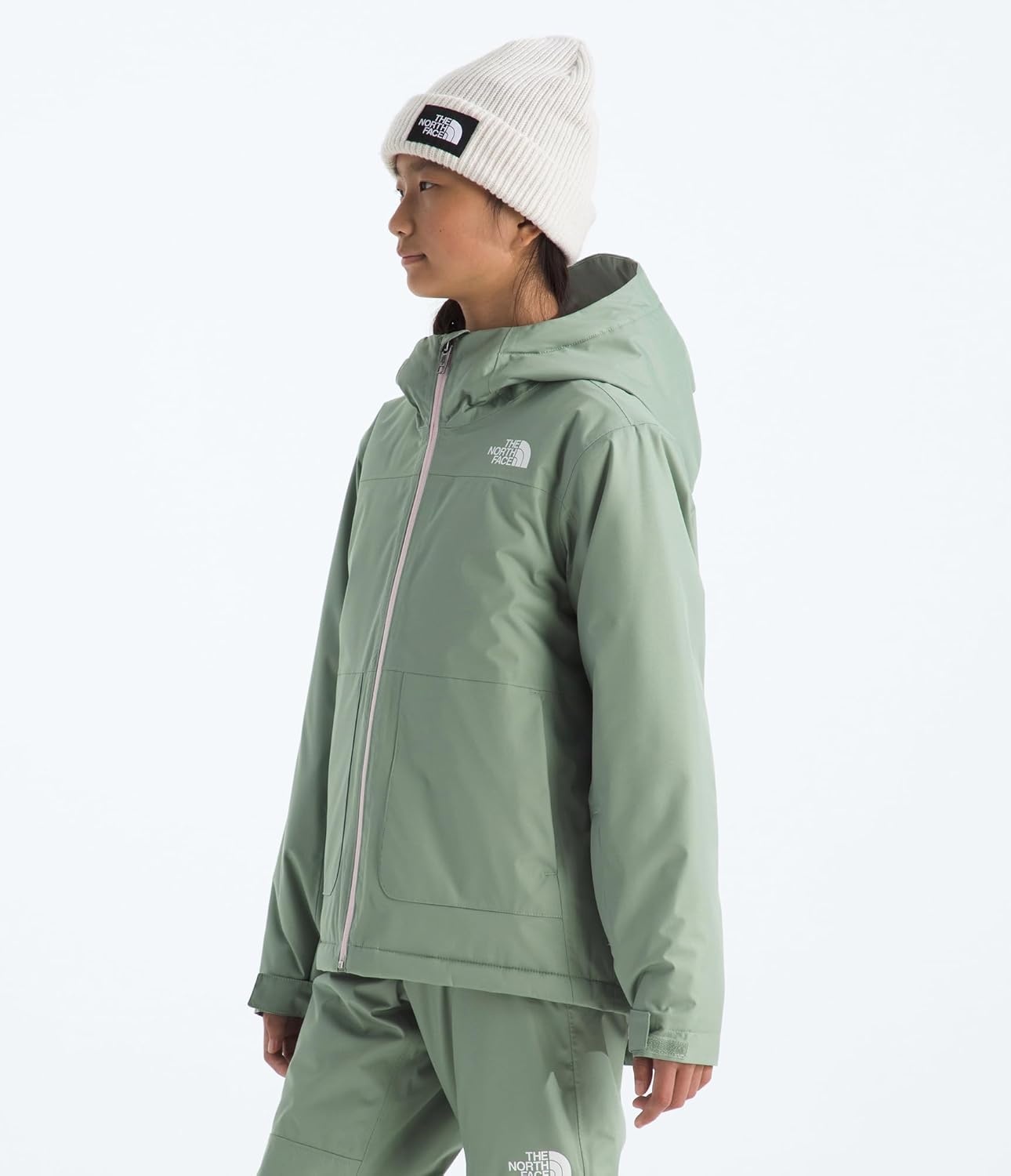 image:imageThe North Face girls Freedom Insulated Jacket Little KidBig KidSlate Moss