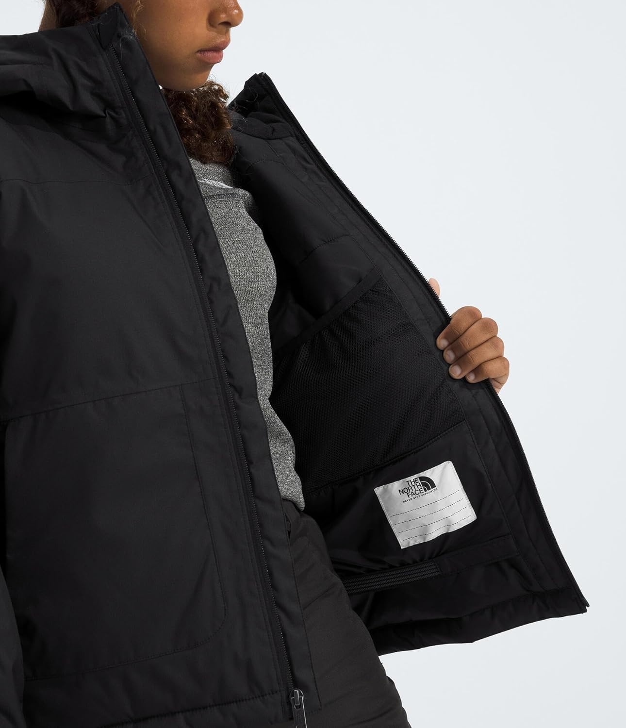 image:imageThe North Face girls Freedom Insulated Jacket Little KidBig KidTnf Black