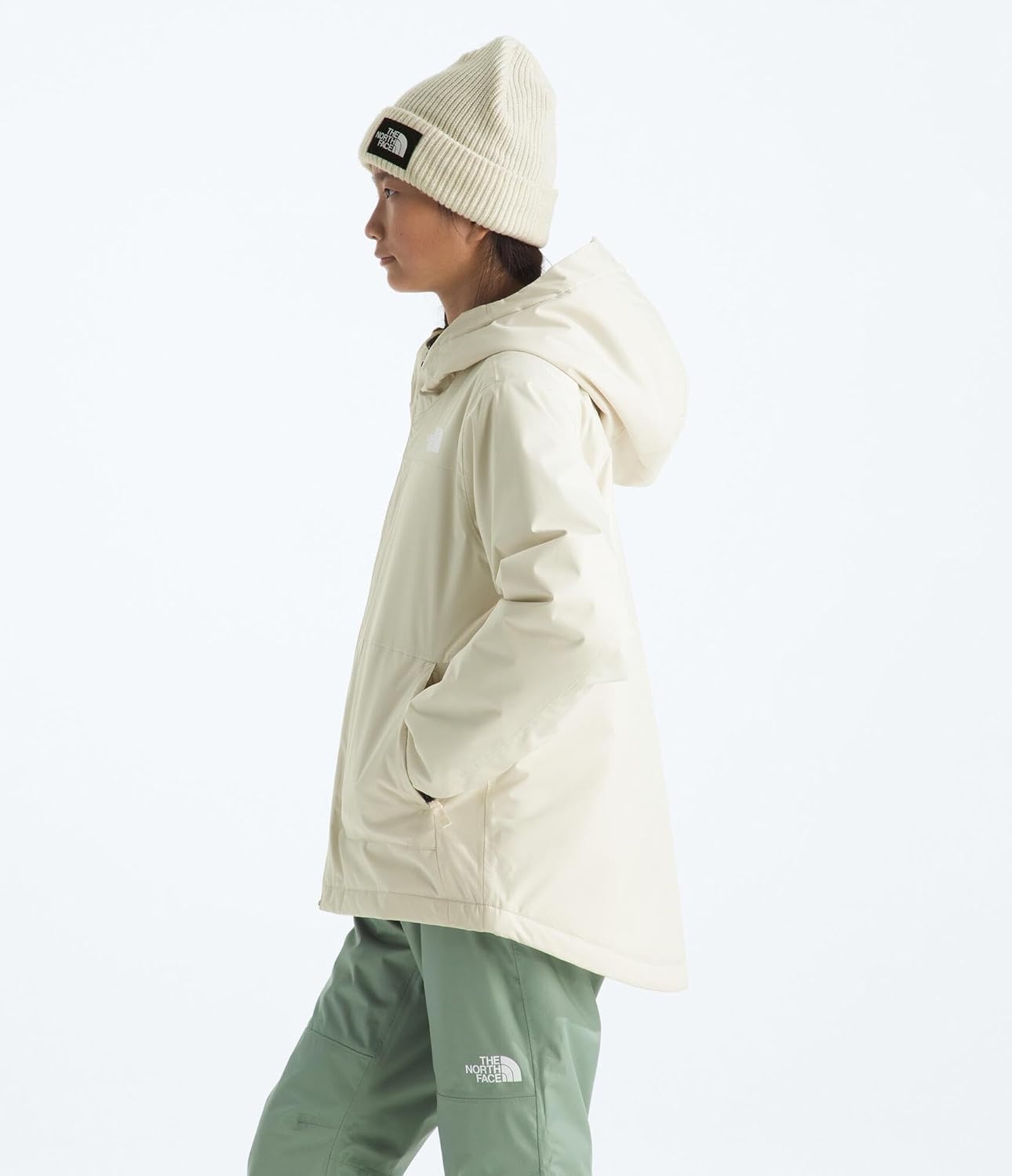 image:imageThe North Face girls Freedom Insulated Jacket Little KidBig KidWhite Dune