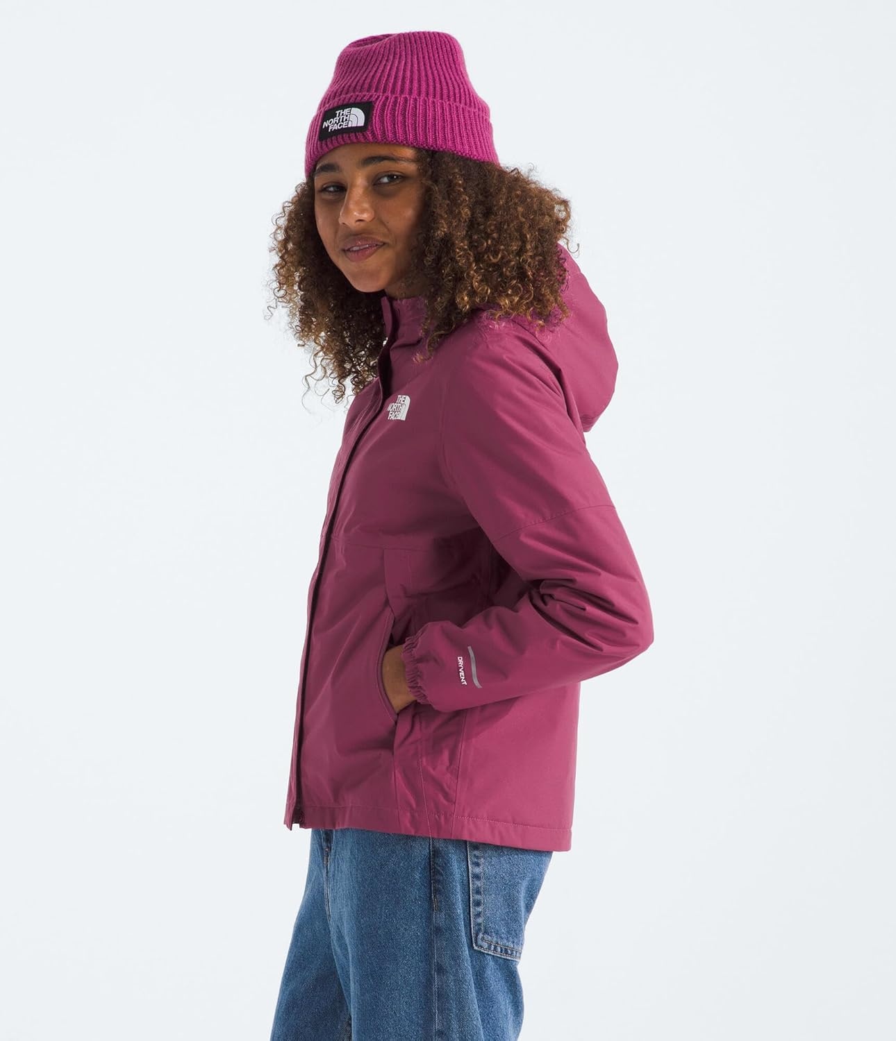 imageThe North Face girls Warm Antora Waterproof Rain JacketCyber Berry
