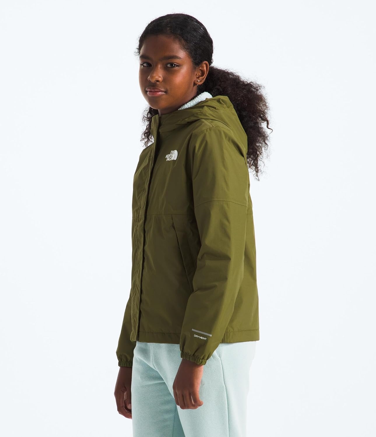 imageThe North Face girls Warm Antora Waterproof Rain JacketForest Olive
