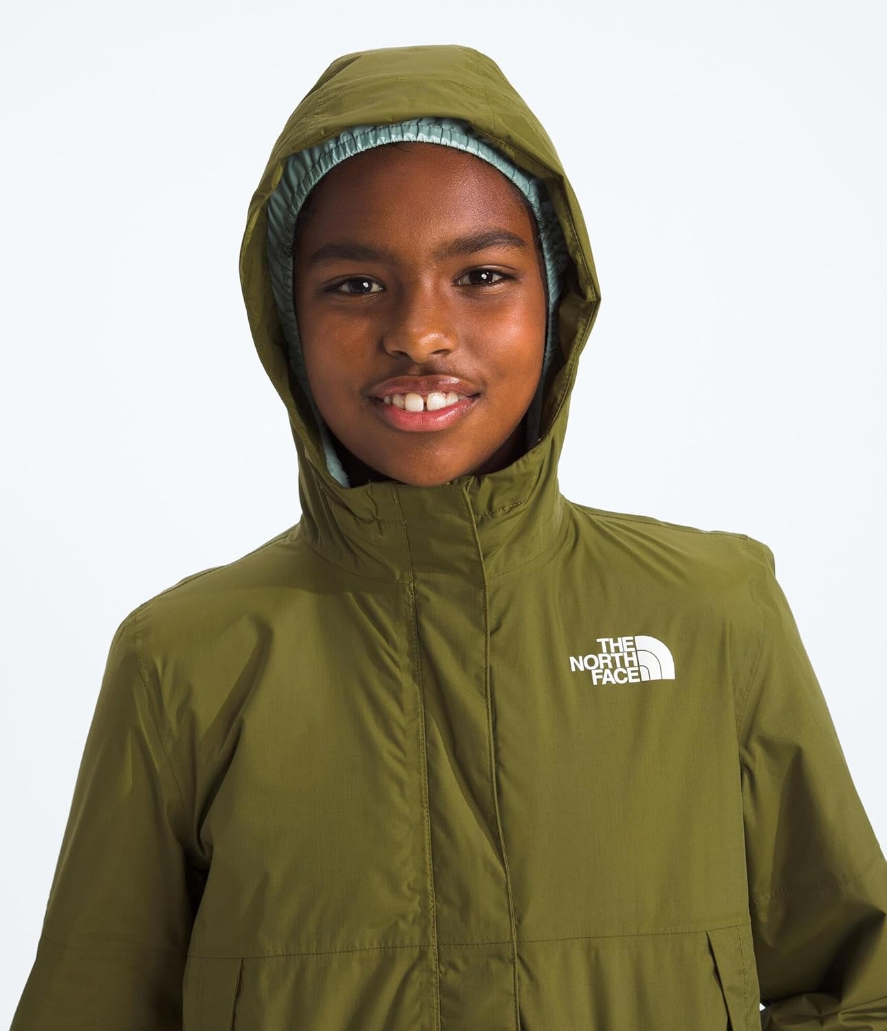 imageThe North Face girls Warm Antora Waterproof Rain JacketForest Olive
