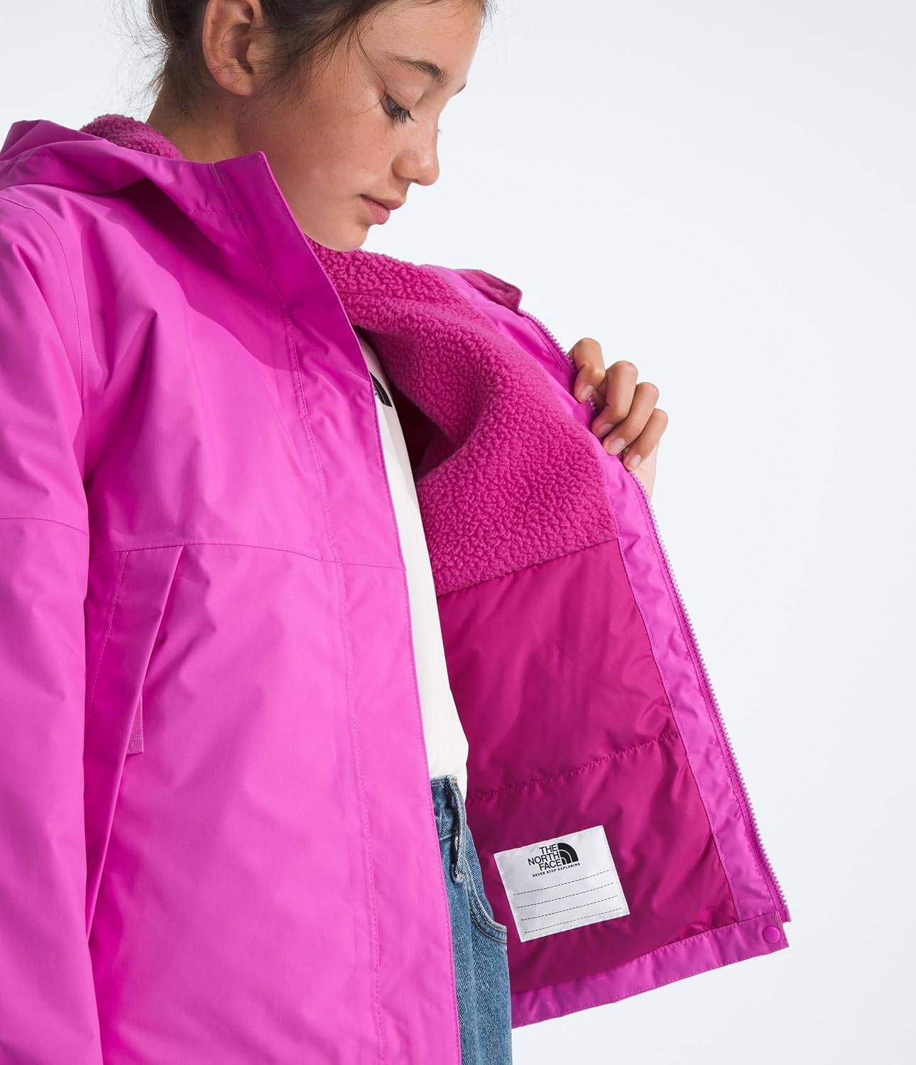 imageThe North Face girls Warm Antora Waterproof Rain JacketViolet Crocus