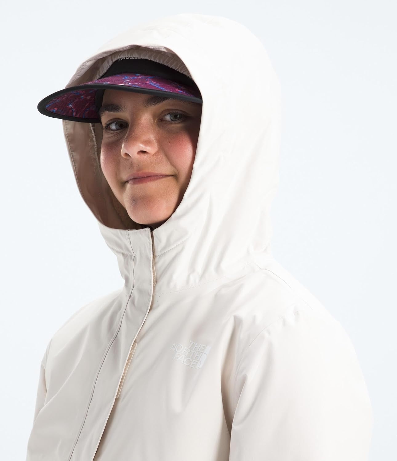 imageThe North Face girls Warm Antora Waterproof Rain JacketWhite Dune