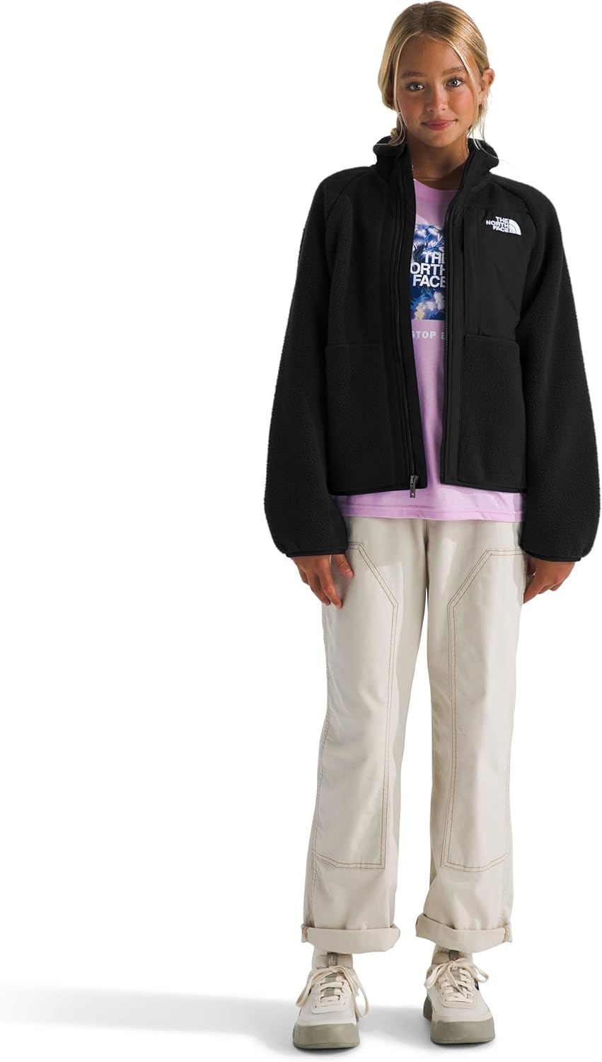 imageThe North Face girls Yumiori Full Zip Jacket Little KidBig KidTnf Black