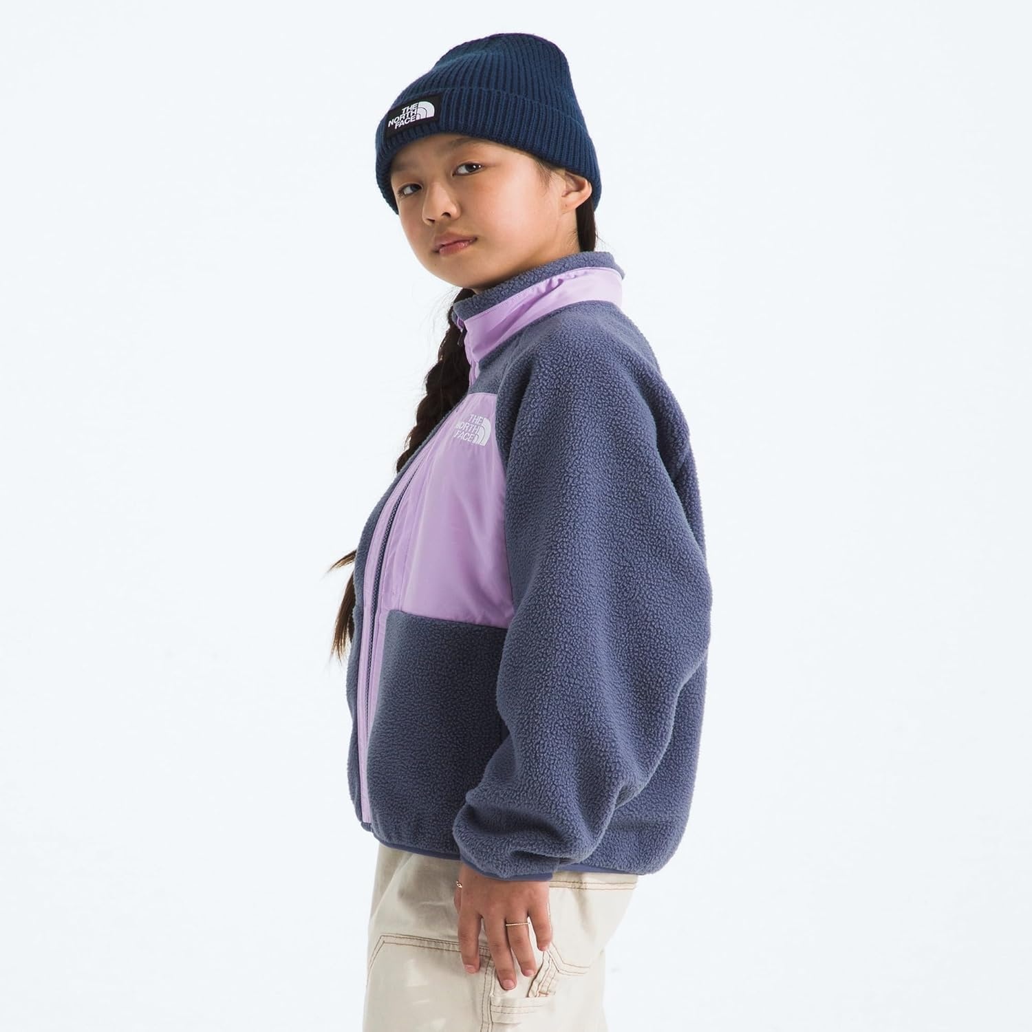 imageThe North Face girls Yumiori Full Zip Jacket Little KidBig KidTwilight GalaxyLite Lilac
