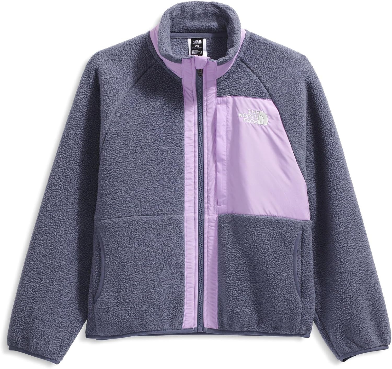 imageThe North Face girls Yumiori Full Zip Jacket Little KidBig KidTwilight GalaxyLite Lilac