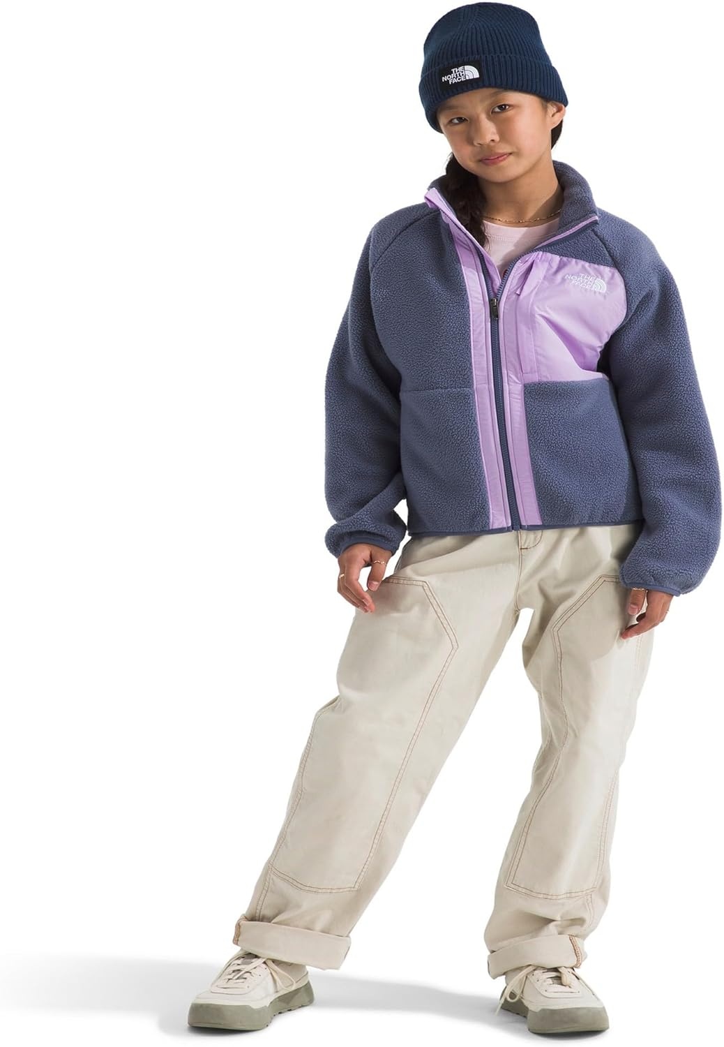 imageThe North Face girls Yumiori Full Zip Jacket Little KidBig KidTwilight GalaxyLite Lilac