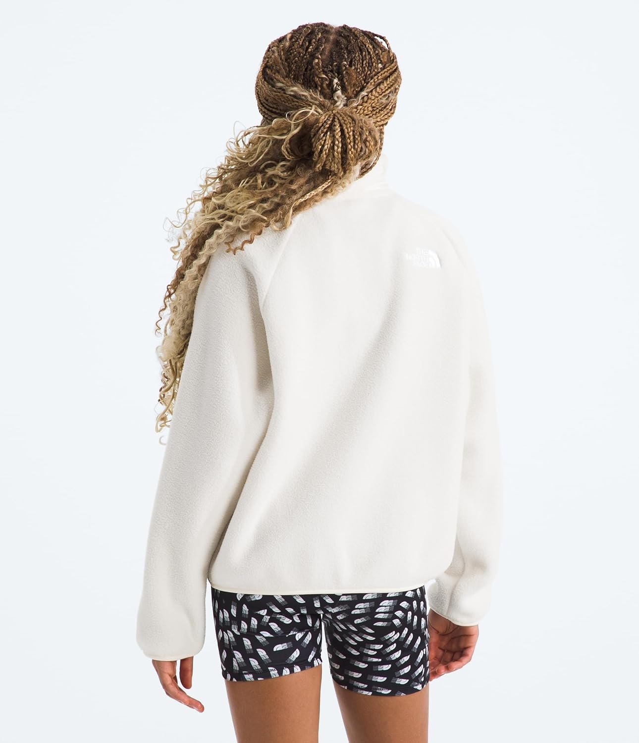 imageThe North Face girls Yumiori Full Zip Jacket Little KidBig KidWhite Dune