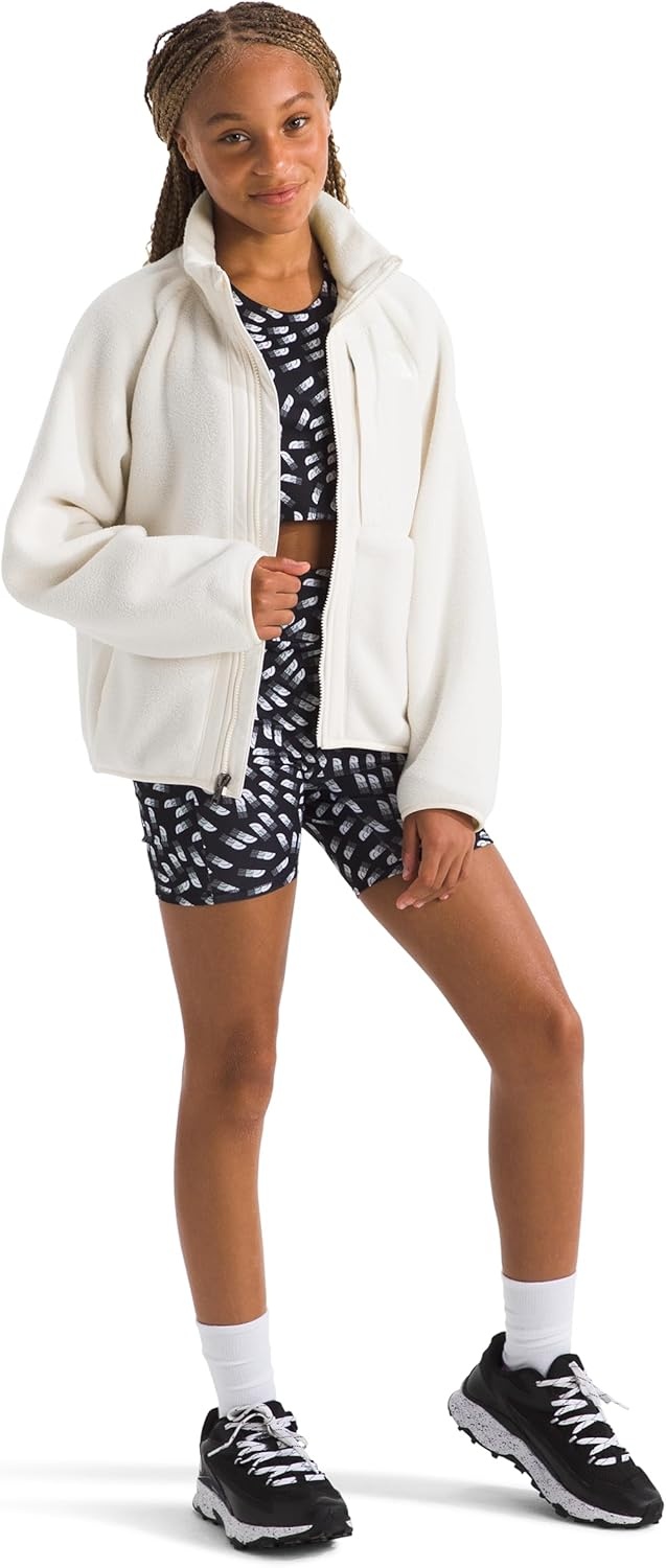 imageThe North Face girls Yumiori Full Zip Jacket Little KidBig KidWhite Dune