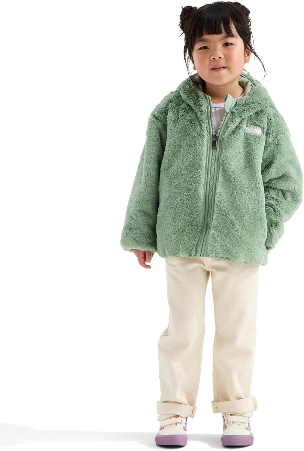 imageThe North Face unisexbaby Reversible Shasta Full Zip Hooded JacketSlate Moss