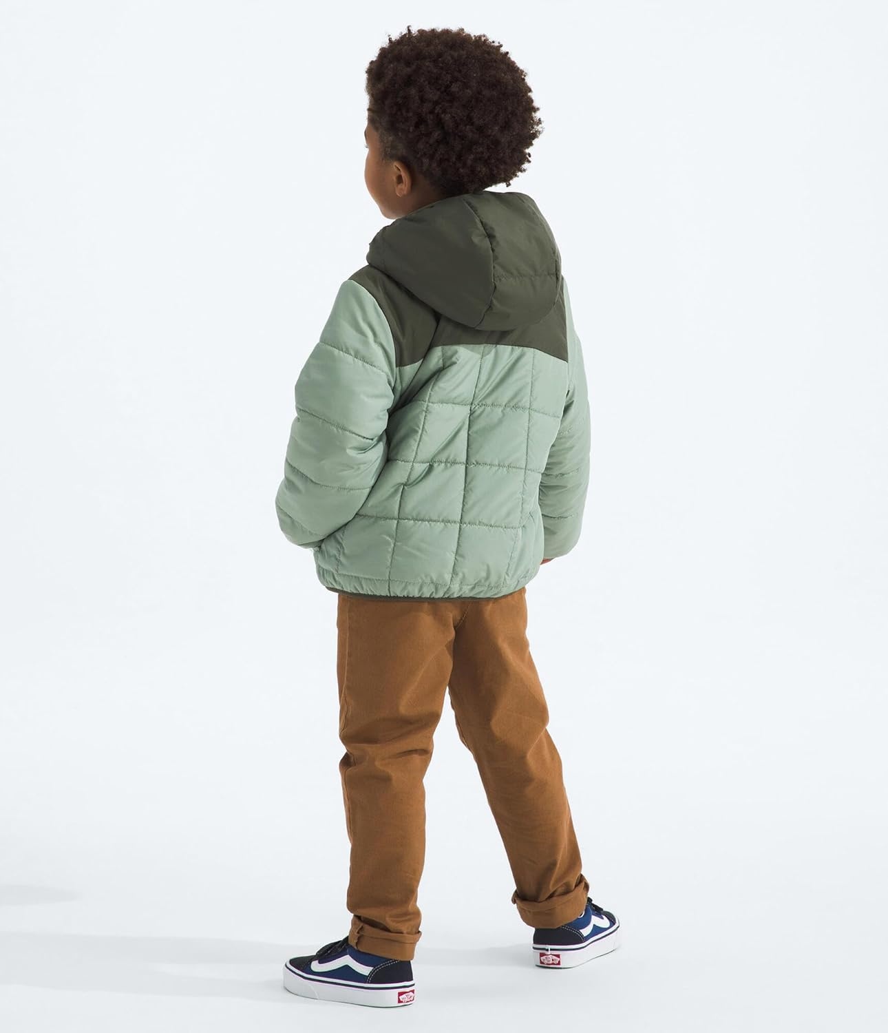imageThe North Face unisexbaby Reversible Shasta Full Zip Hooded JacketSlate MossNew Taupe Green