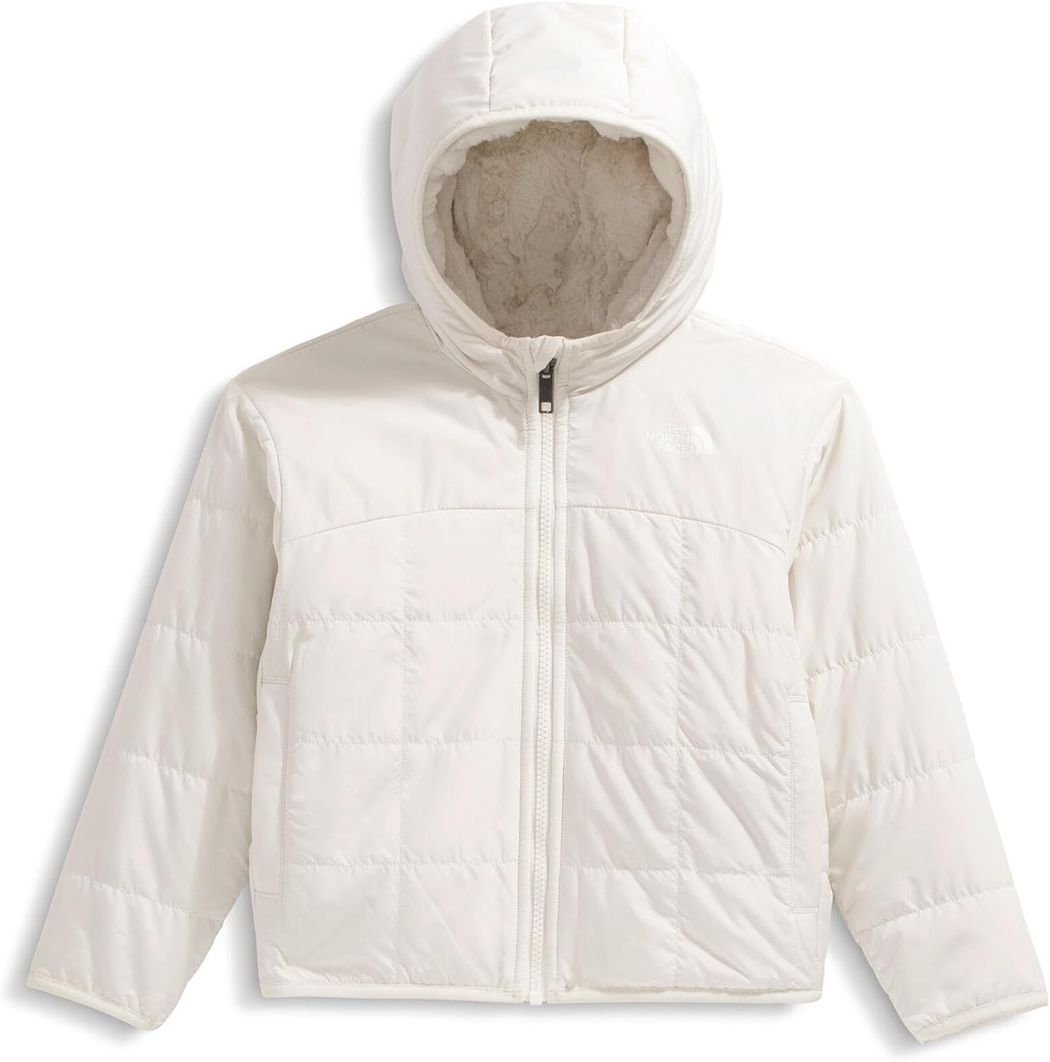 imageThe North Face unisexbaby Reversible Shasta Full Zip Hooded JacketWhite Dune