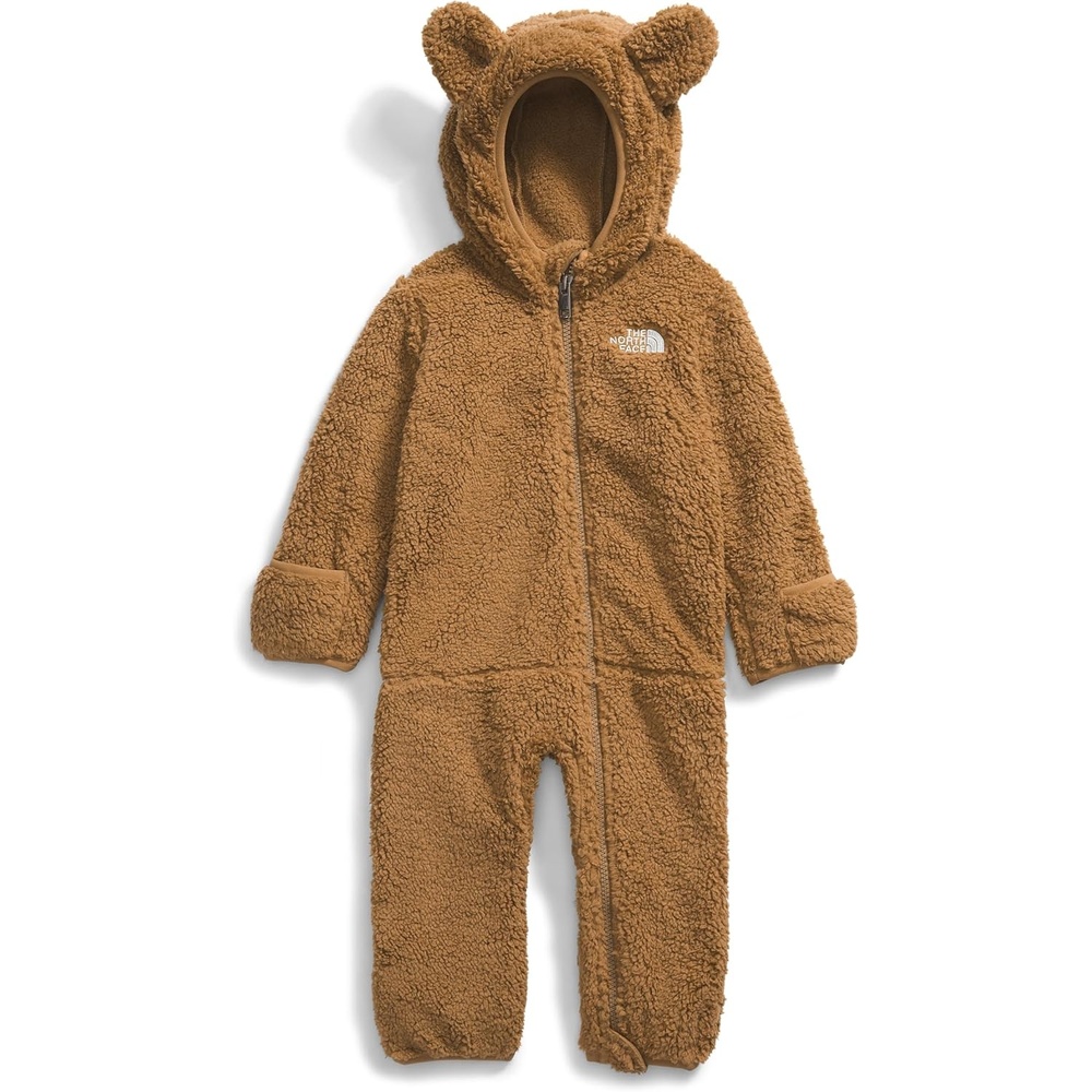 imageTHE NORTH FACE Baby Campshire Onepiece Cozy Fleece Winter Onesie With Mittens Booties amp Attached Bear Ear HoodUtility Brown