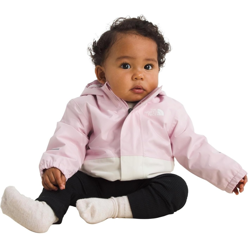 imageTHE NORTH FACE Baby Warm Antora Rain Jacket  Windproof amp Waterproof Rain Coat Adjustable 3piece HoodPale BlossomWhite Dune