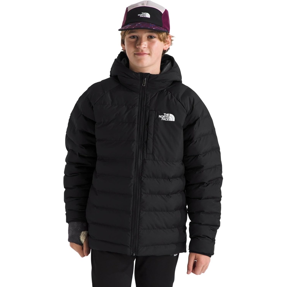 imageTHE NORTH FACE Boys Reversible Perrito Hooded Jacket  Waterproof Winter Puffer Coat Lightweight Outerwear for TravelTnf BlackSmoked Pearl