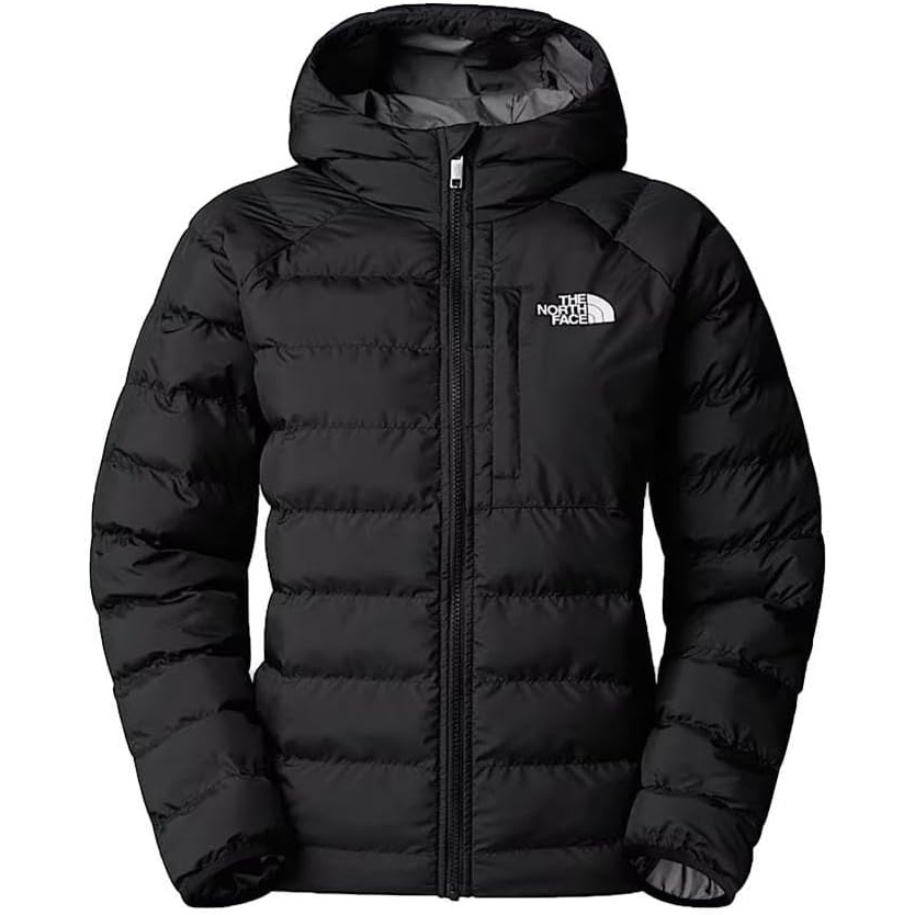 imageTHE NORTH FACE Girls Reversible Perrito Hooded Jacket Lightweight amp Water Resistant Winter Coat Synthetic InsulationBlack