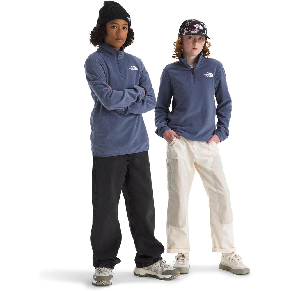 image:imageTHE NORTH FACE Kids Glacier 14 Zip Pullover  Recycled Fleece Jacket for Boys amp Girls Stylish Stand CollarTwilight Galaxy