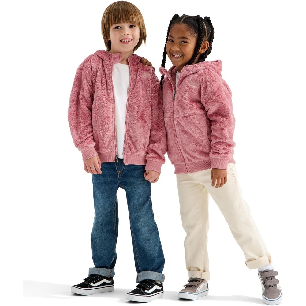 imageTHE NORTH FACE Kids Osito Full Zip Fleece Hoodie Recycled Polyester Fleece Jacket With Ribbed Cuffs amp HemPrimrose