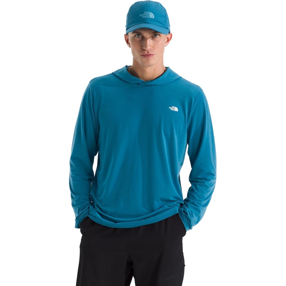 image:imageTHE NORTH FACE Mens Adventure Sun Hoodie Light amp Breathable With Upf 40 Sun Protection amp 3piece HoodDusk Blue