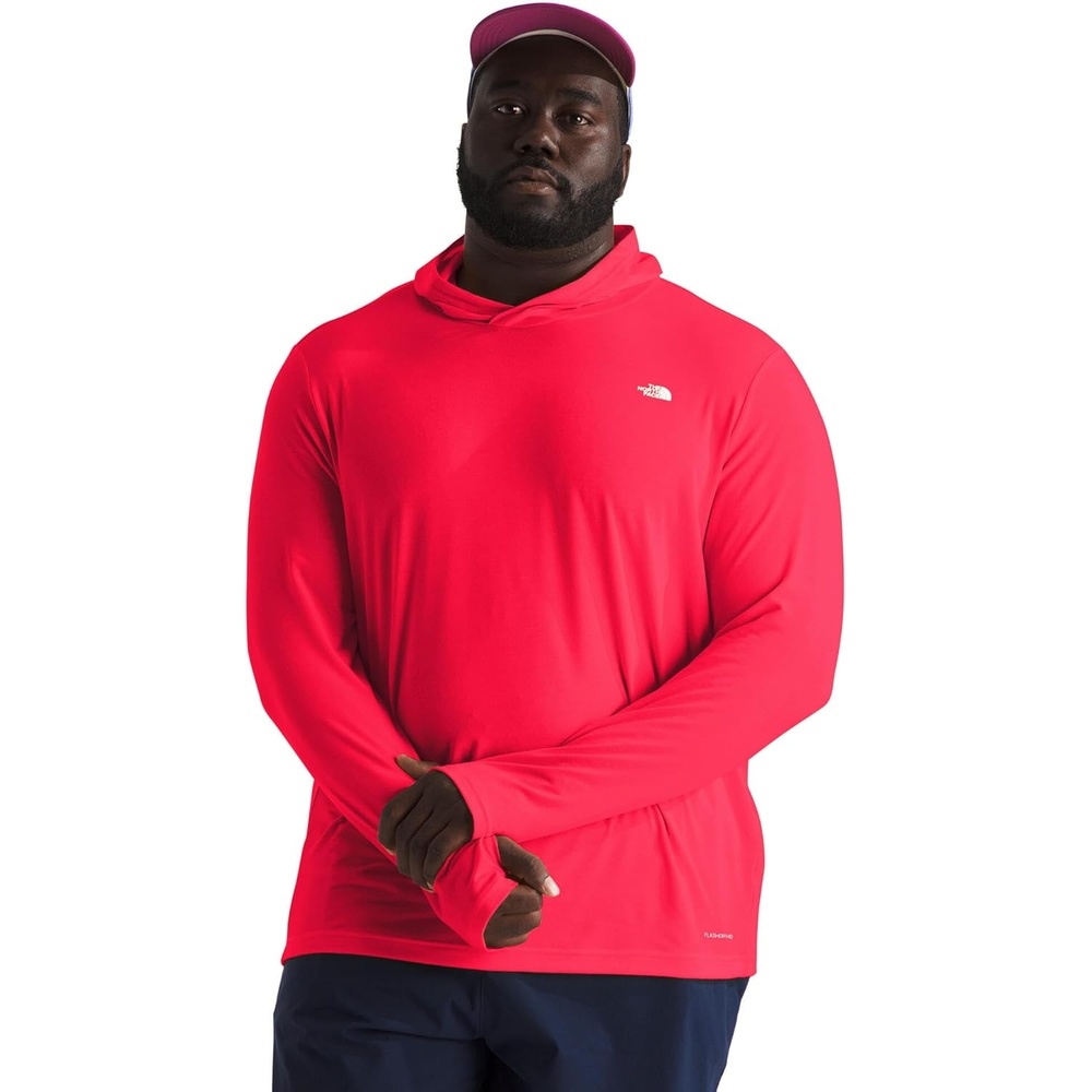 image:imageTHE NORTH FACE Mens Adventure Sun Hoodie Light amp Breathable With Upf 40 Sun Protection amp 3piece HoodHibiscus