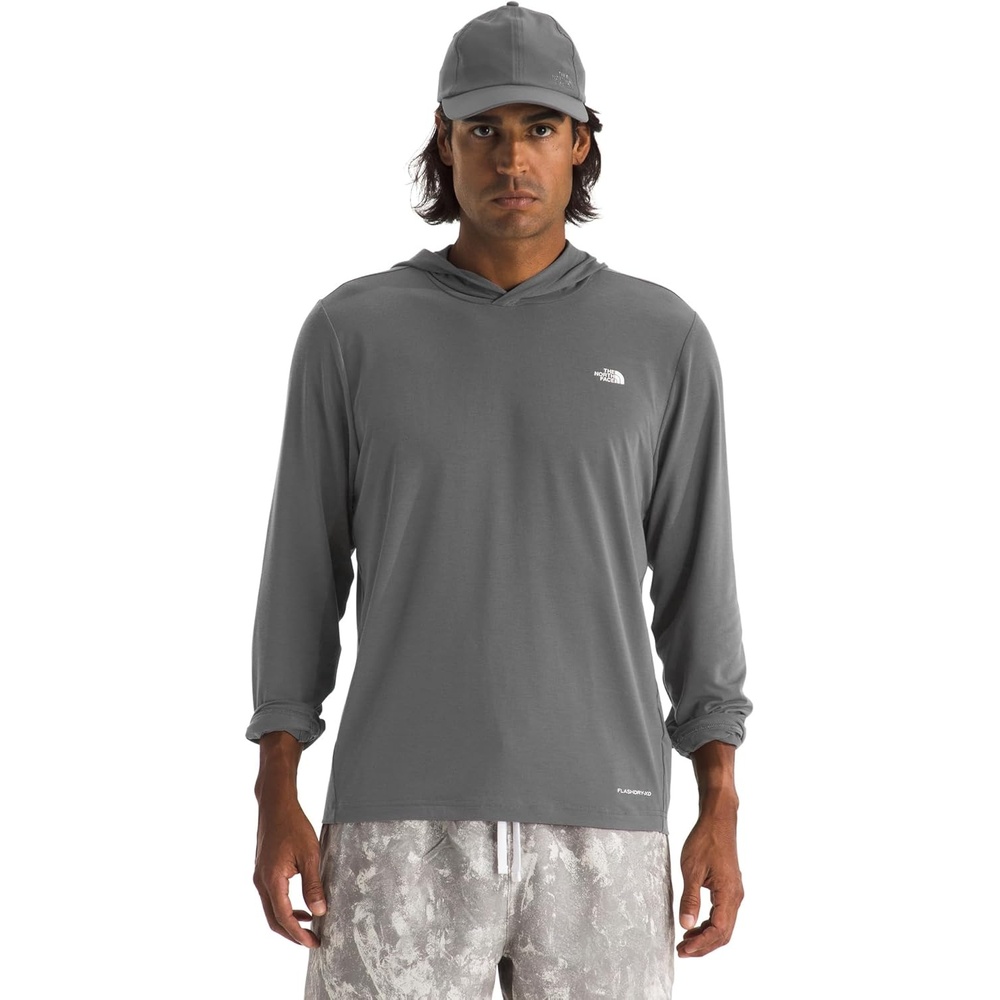 image:imageTHE NORTH FACE Mens Adventure Sun Hoodie Light amp Breathable With Upf 40 Sun Protection amp 3piece HoodSmoked Pearl