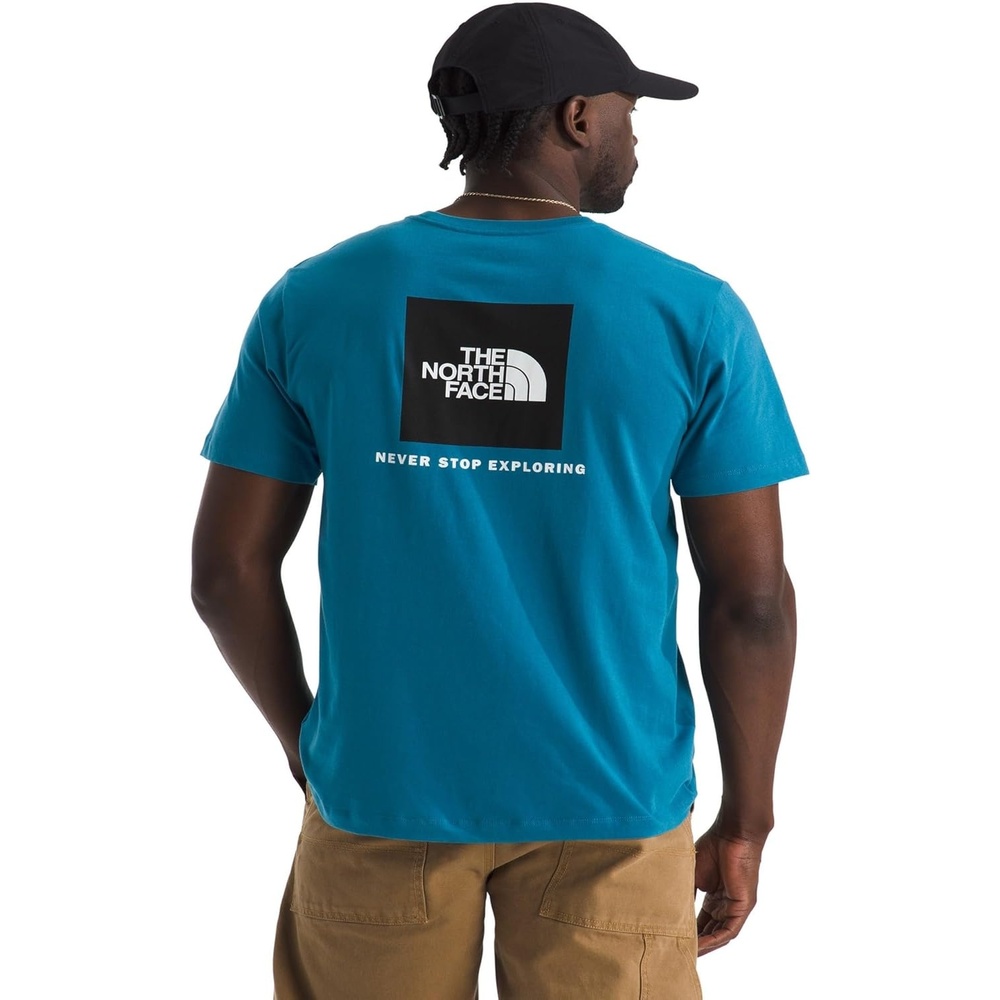image:imageTHE NORTH FACE Mens Core Box NSE Short Sleeve Tee Branded Tshirt With a Ribbed CollarDusk Blue