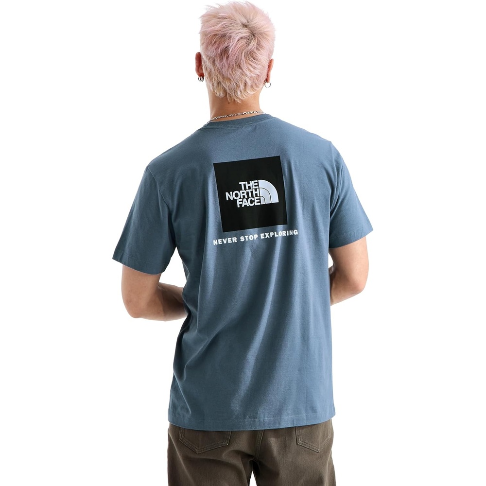 image:imageTHE NORTH FACE Mens Core Box NSE Short Sleeve Tee Branded Tshirt With a Ribbed CollarGranite Grey
